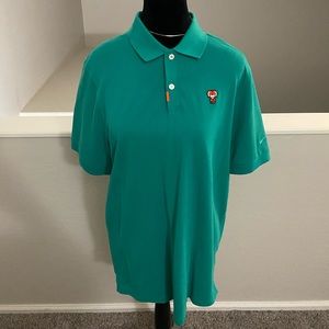 🛑SOLD🛑Nike Shirt Mens Small Teal Polo Dri Fit Short Sleeve Golf Casual